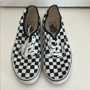 Vans Black and White Checkered Sneakers